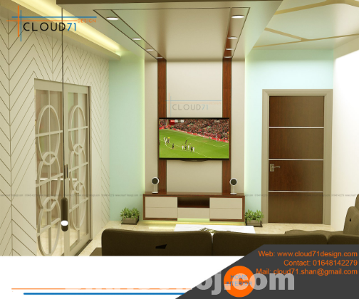 Living room interior design in Dhaka